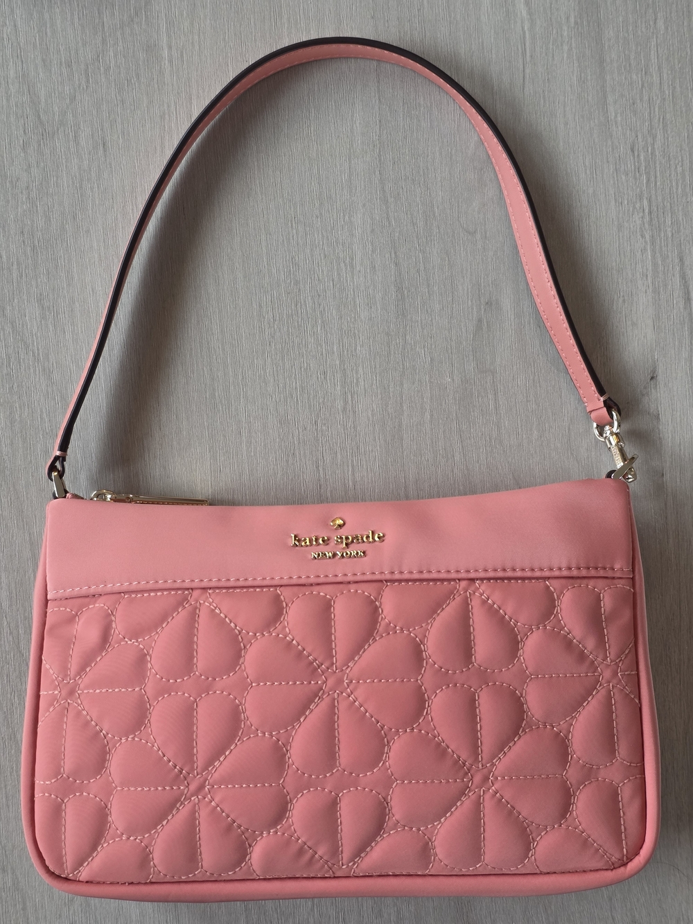 Kate Spade New York Spade Flower Quilted Nylon Convertible Wristlet